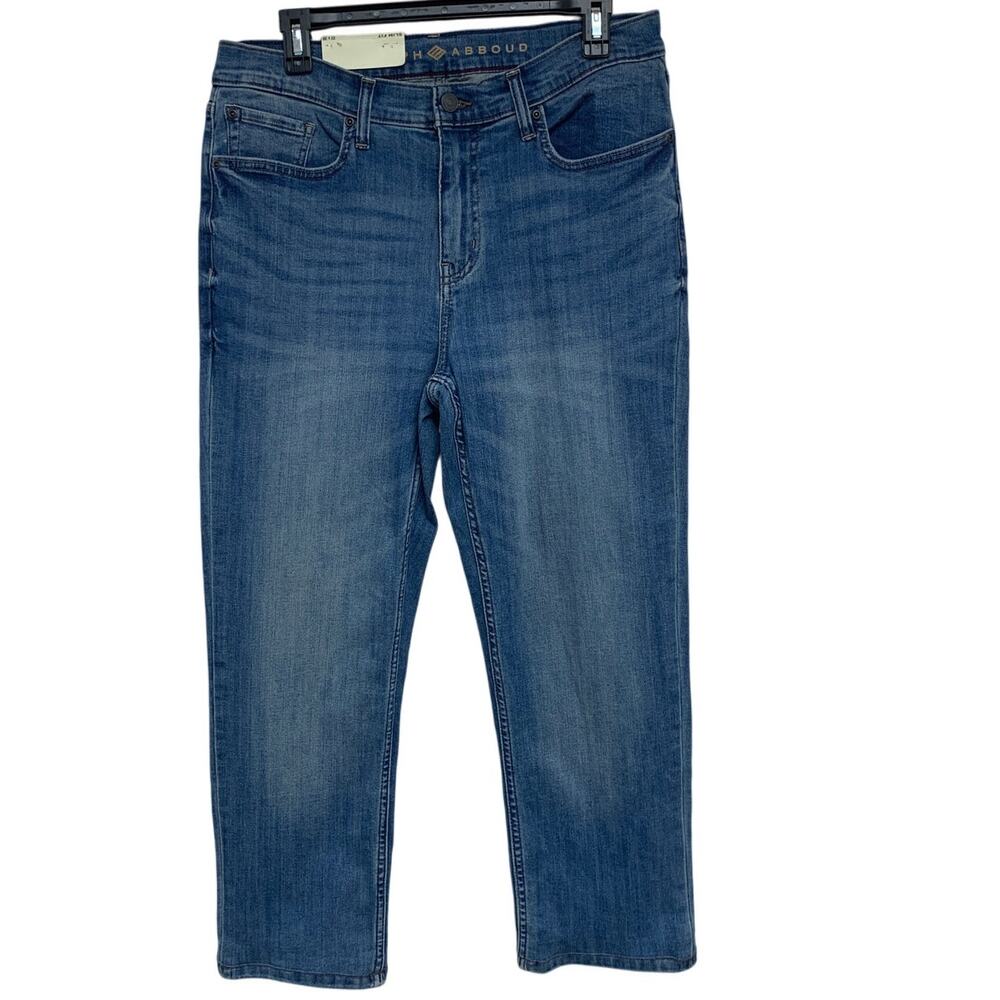 NWT New Joseph Abboud Mens 32 X 26 Stretch Cotton Slim Fit Denim Blue Jeans